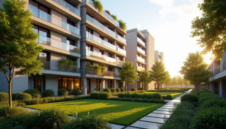 Façade de la résidence Arvor à Rennes, immeuble