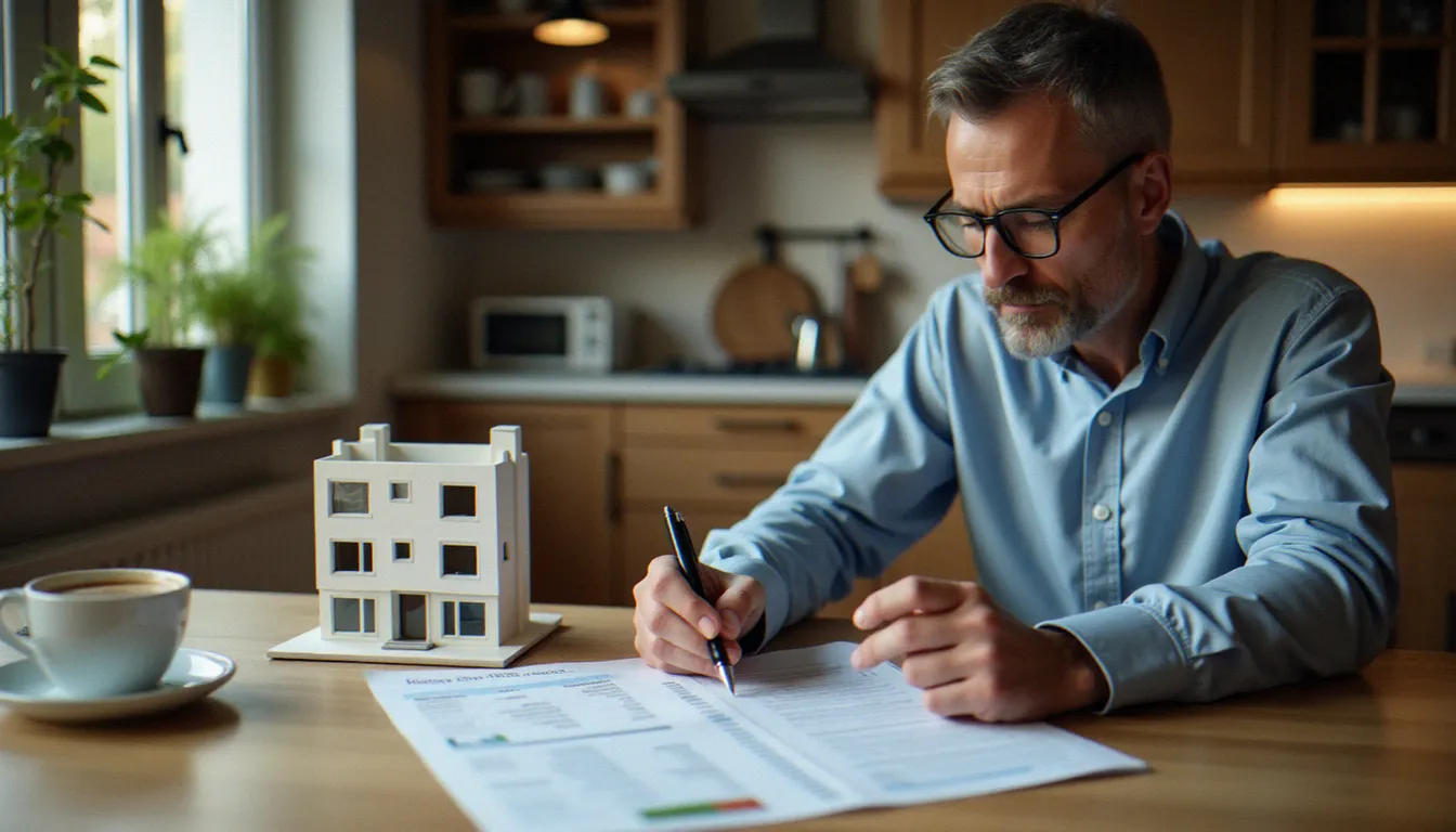 Un propriétaire bailleur analysant ses tableaux de rentabilité locative avec méthode, illustrant l'optimisation d'un investissement immobilier à Aubagne