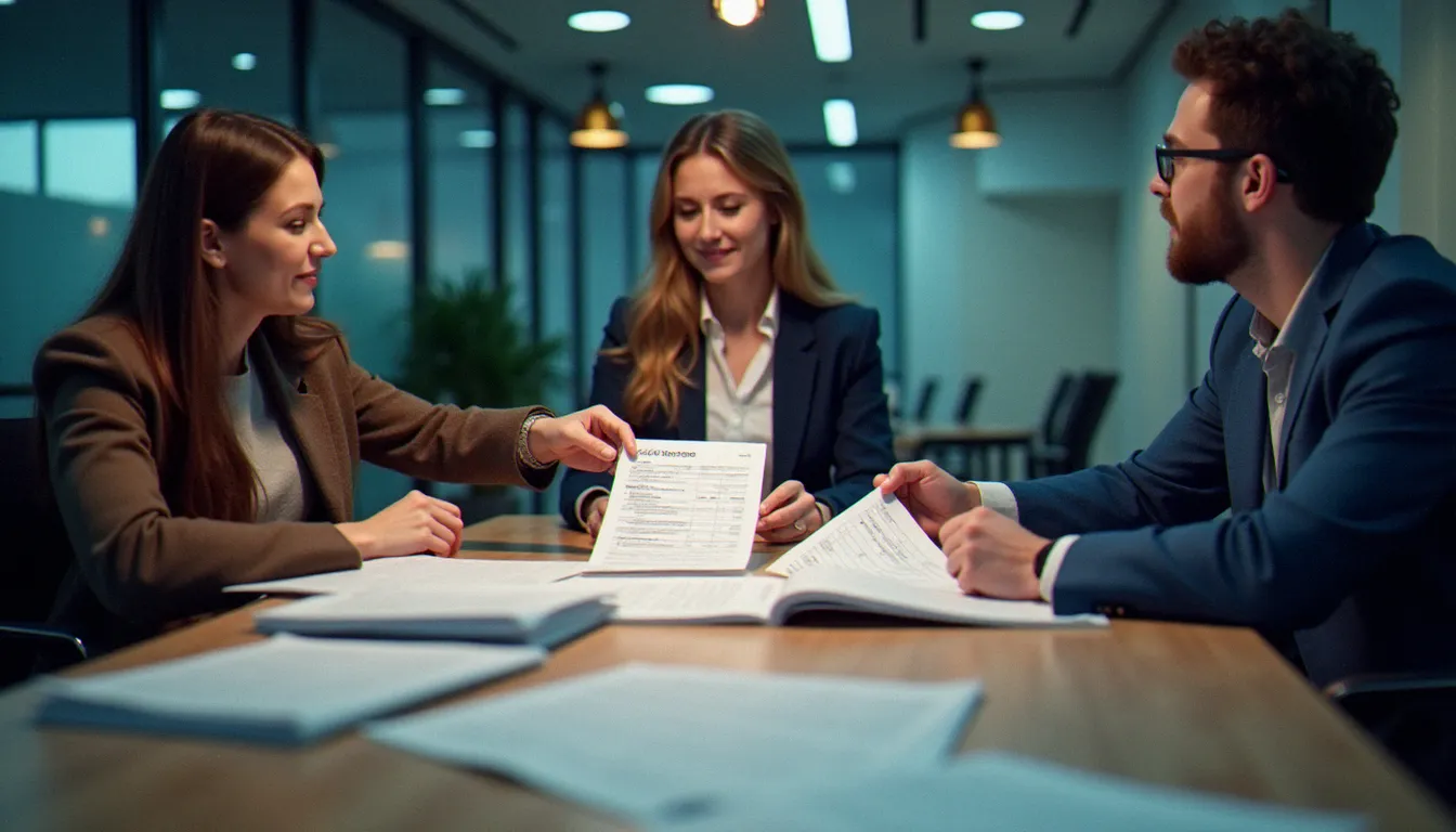 Comparaison de devis de syndics professionnels lors d'une réunion de conseil syndical pour évaluer les prix de gestion