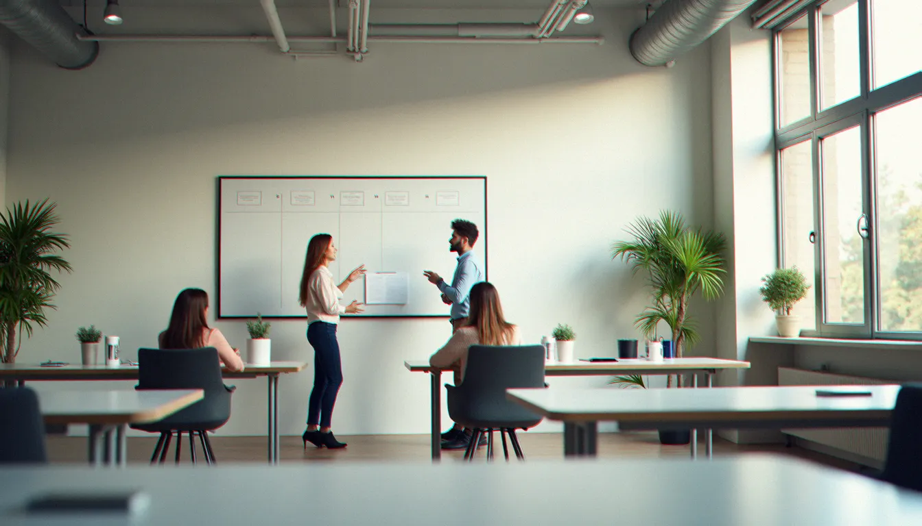 Espace de travail structuré et organisé favorisant la réduction de la pression chronique et une meilleure gestion des émotions en équipe