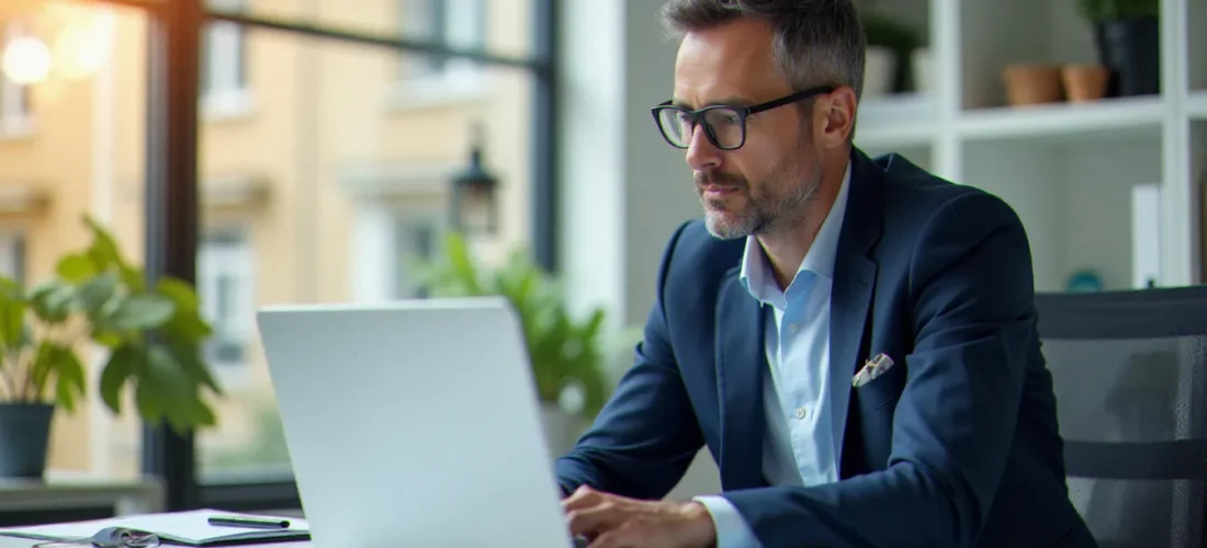 Consultant en gestion organisationnelle examinant des diagrammes de
