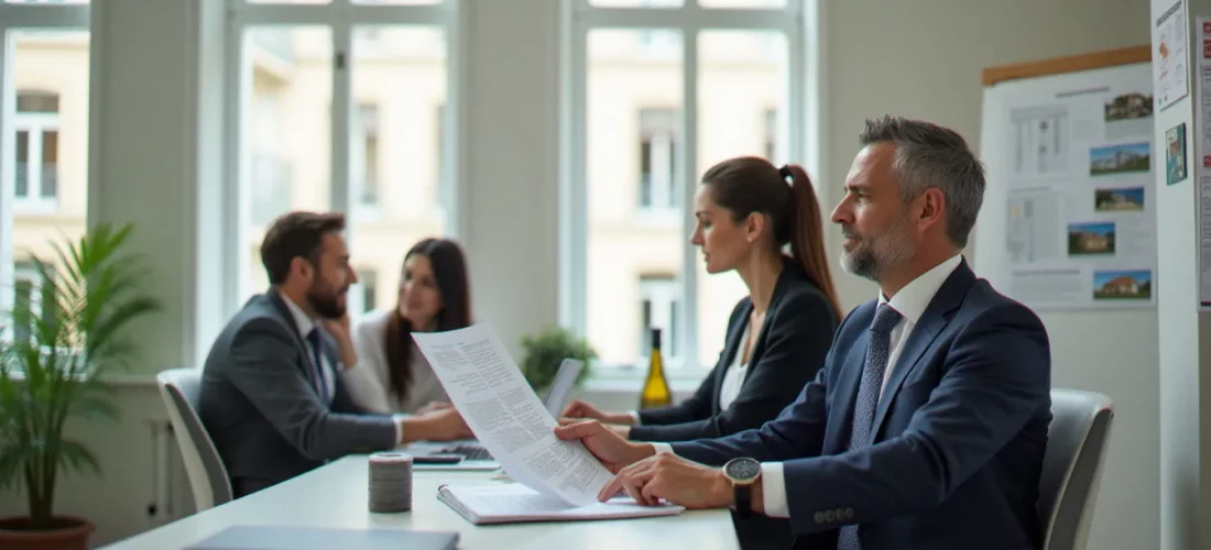 Conseiller spécialisé en crédit agricole immobilier présentant un