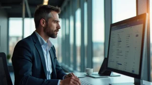 Responsable RH analysant des plannings d'équipe en situation de gestion staff critique dans un bureau moderne de Strasbourg