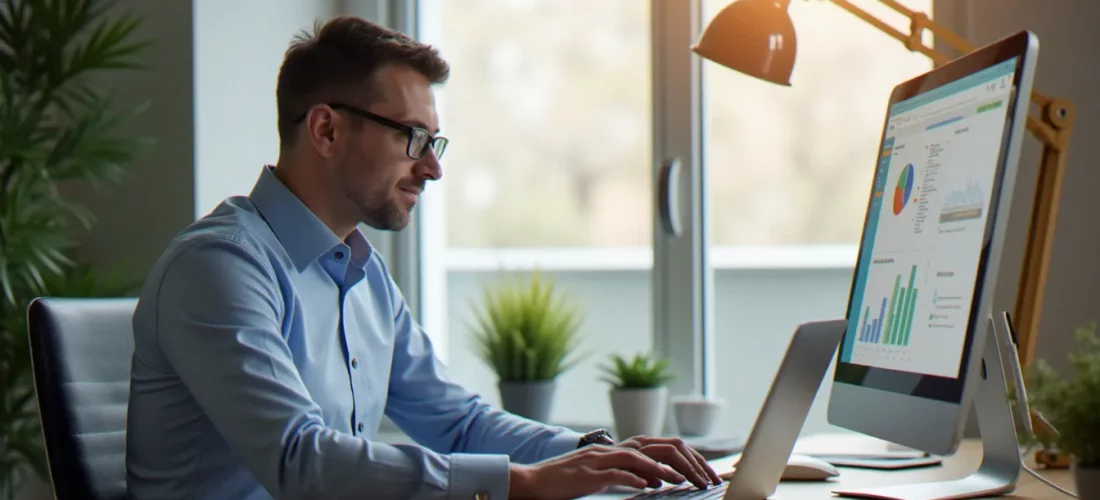 Un consultant professionnel utilisant un gestionnaire de mot