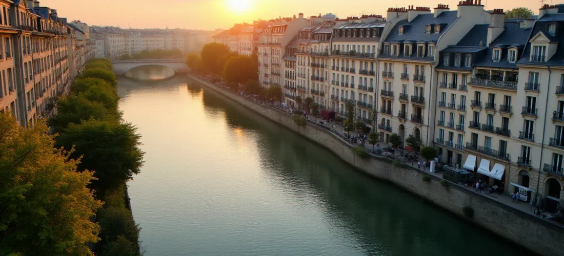 Vue aérienne des immeubles résidentiels en bord de