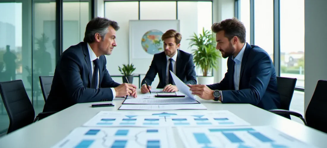 Réunion de travail sur la gestion et l'organisation